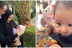 7 Momen umrah Kartika Putri, bawa bayi yang baru usia 3 bulan
