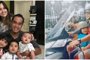 5 Momen Ardi Bakrie ajak 3 anaknya motoran, jadi sorotan