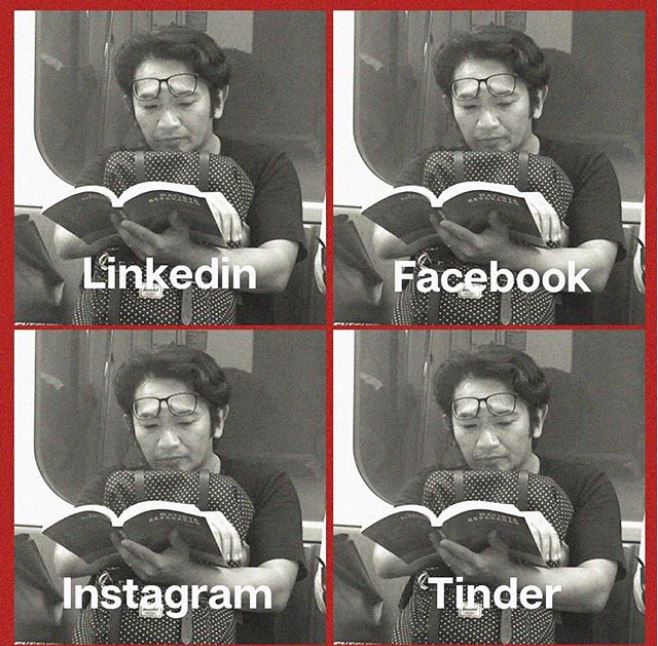 10 Meme beda foto LinkedIn, Facebook, Instagram, & Tinder