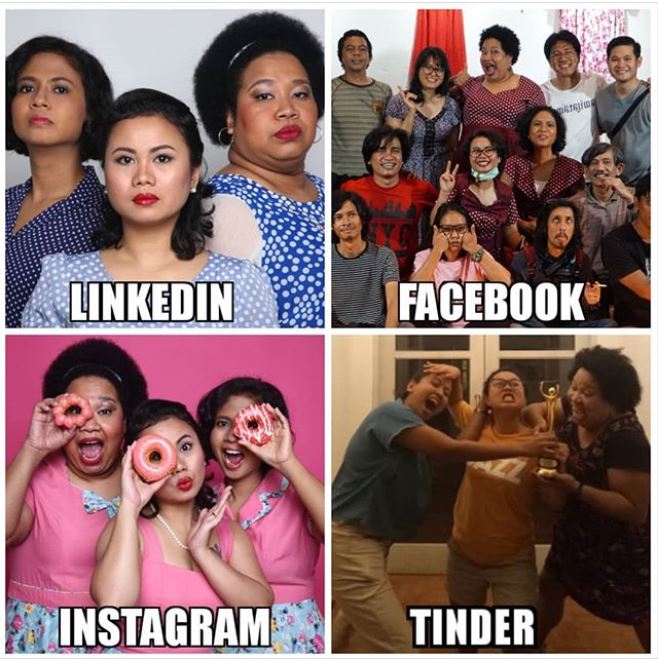 10 Meme beda foto LinkedIn, Facebook, Instagram, & Tinder