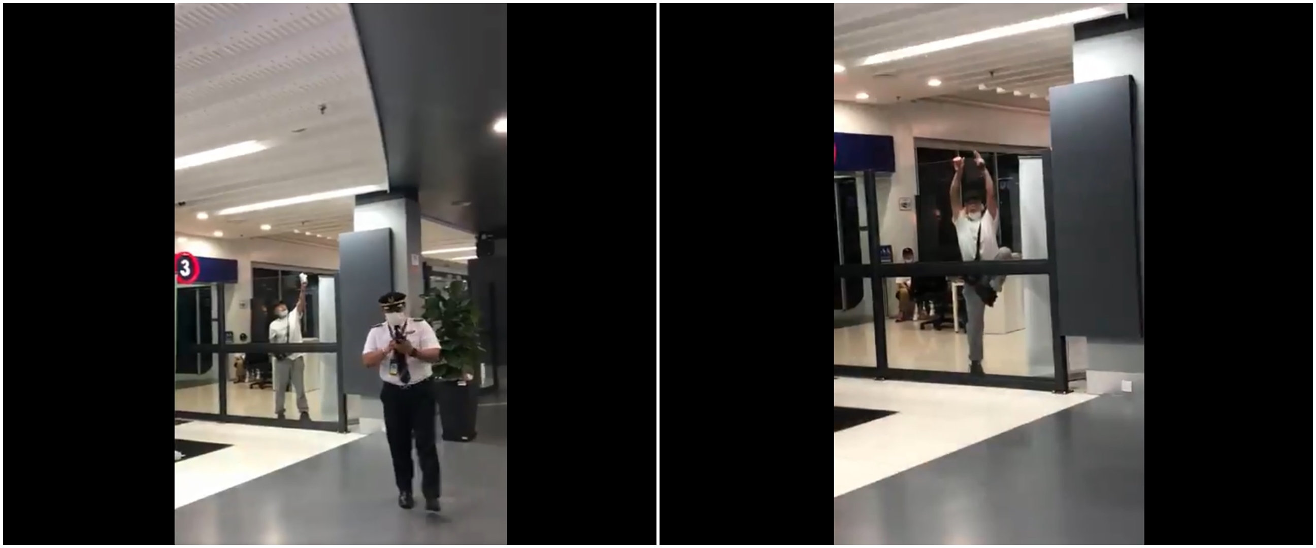 Detik-detik turis China ditahan bandara nyaris terobos pagar kaca