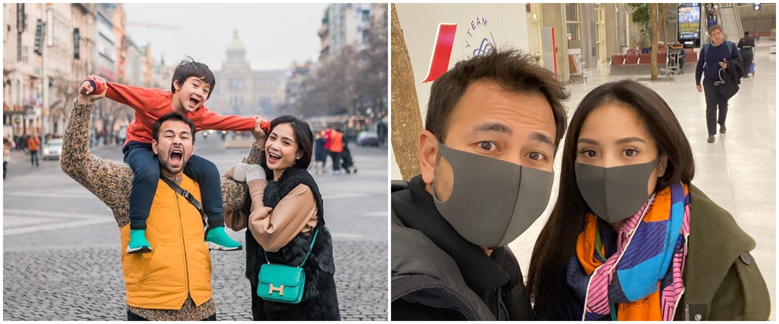 Khawatir virus Corona, ini 5 potret Raffi Ahmad liburan pakai masker