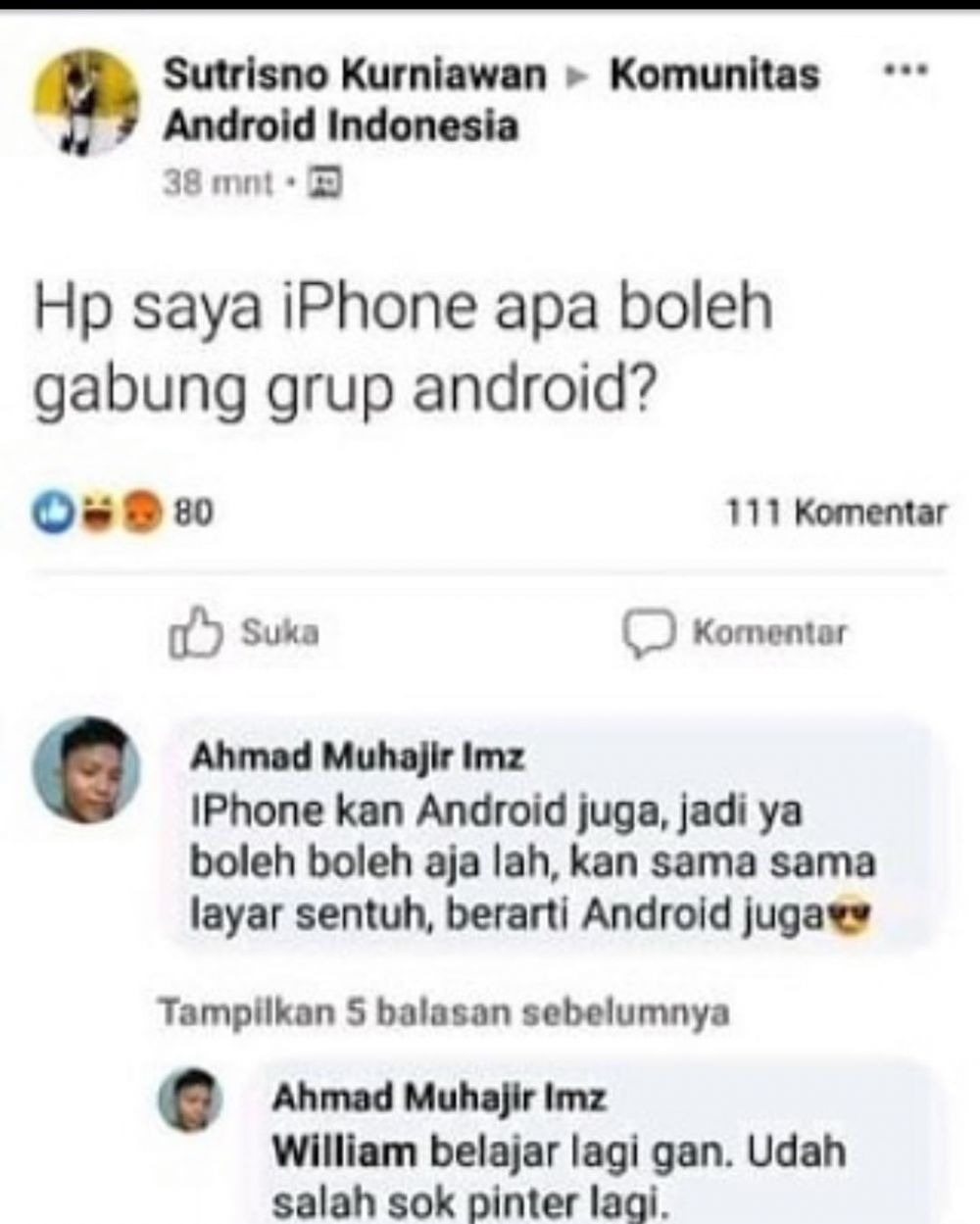 10 Tanya jawab lucu di grup Facebook ini endingnya kocak