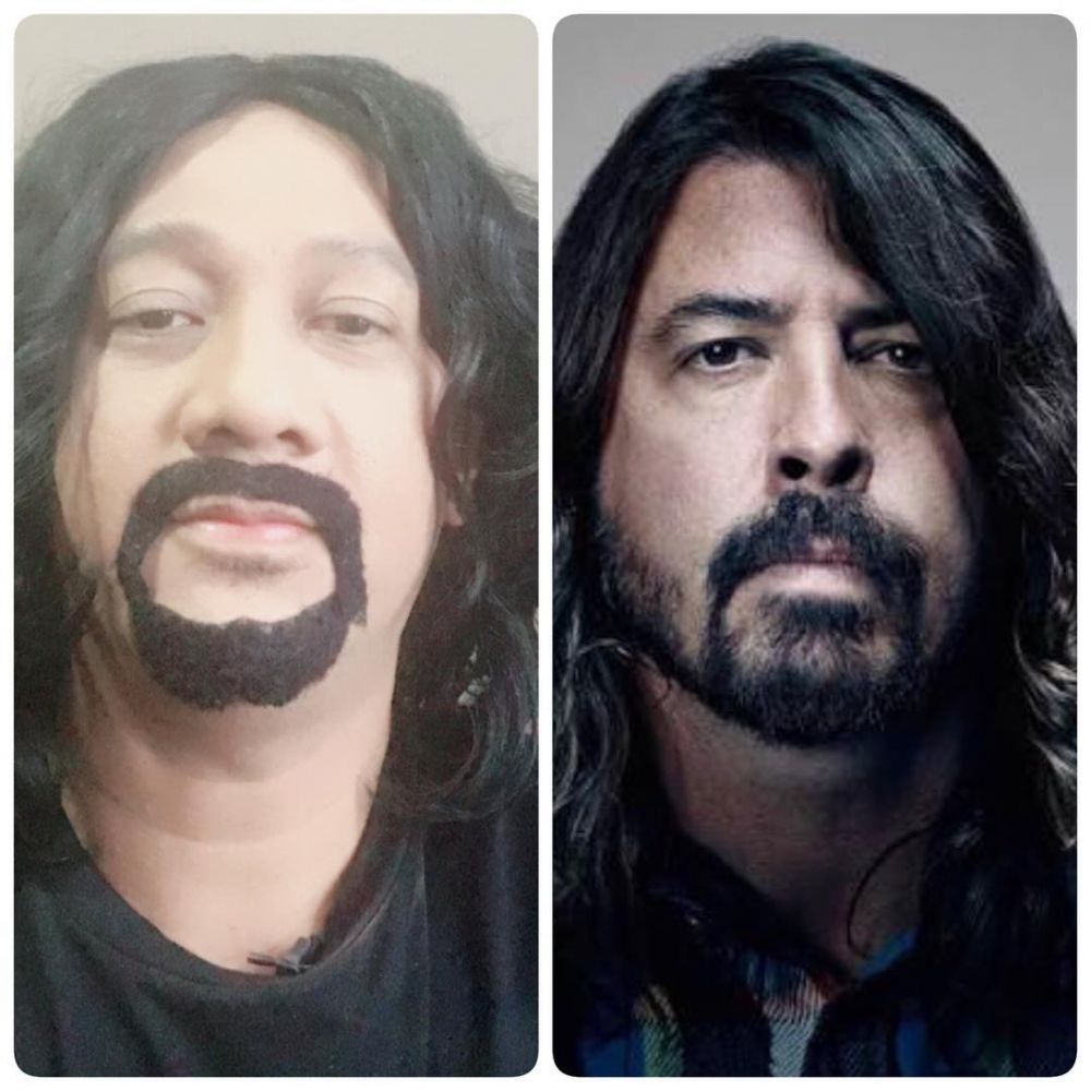 Potret seleb tirukan gaya artis lain ini curi perhatian Instagram 