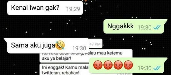 10 Chat WA nembak gebetan pakai pelesetan nama orang, kocak