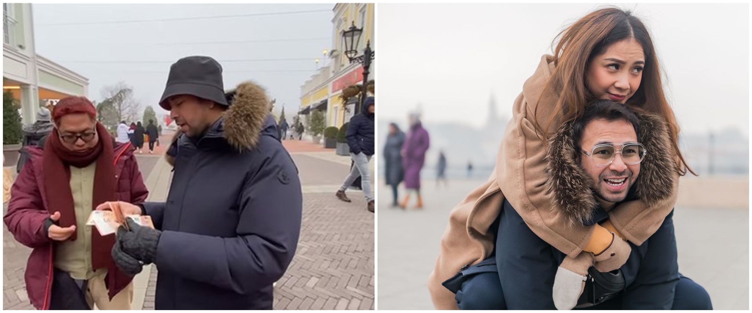 6 Potret Raffi & Nagita bagi duit di Budapest, totalnya puluhan juta