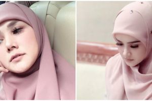 8 Pesona Mulan Jameela dengan model 'hijab jadul', jadi sorotan