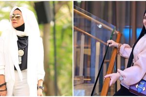 10 Gaya hijab Sarita Abdul Mukti, kece dan stylish