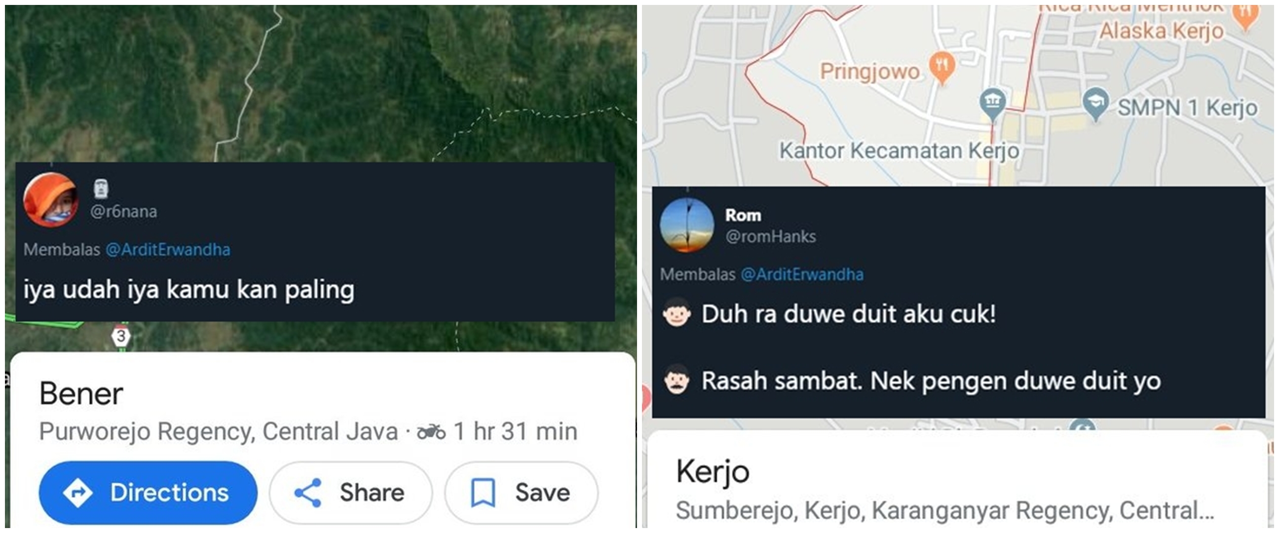 11 Cuitan lucu ngobrol pakai nama daerah di Indonesia