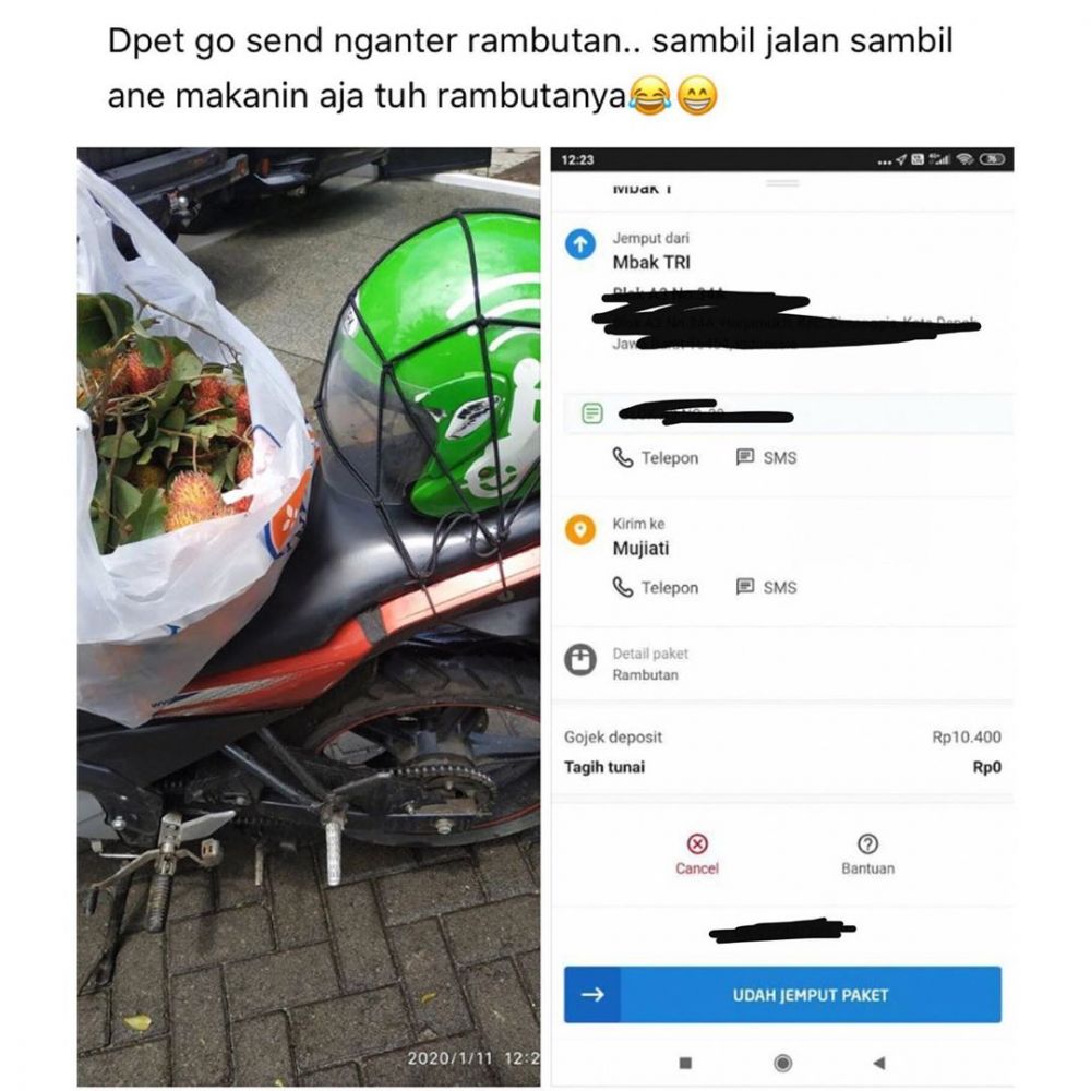 10 Potret kelakuan usil driver ojek online ini lucu banget