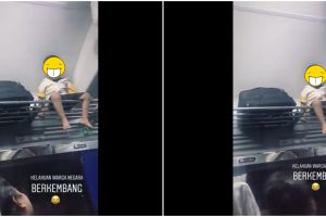 Viral bocah nangis di atas kabin bagasi kereta, begini kisahnya