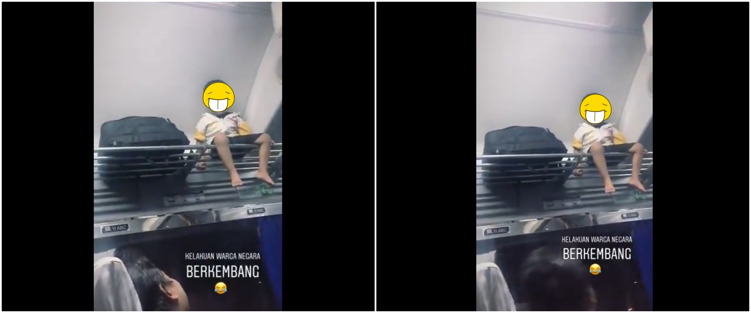 Viral bocah nangis di atas kabin bagasi kereta, begini kisahnya