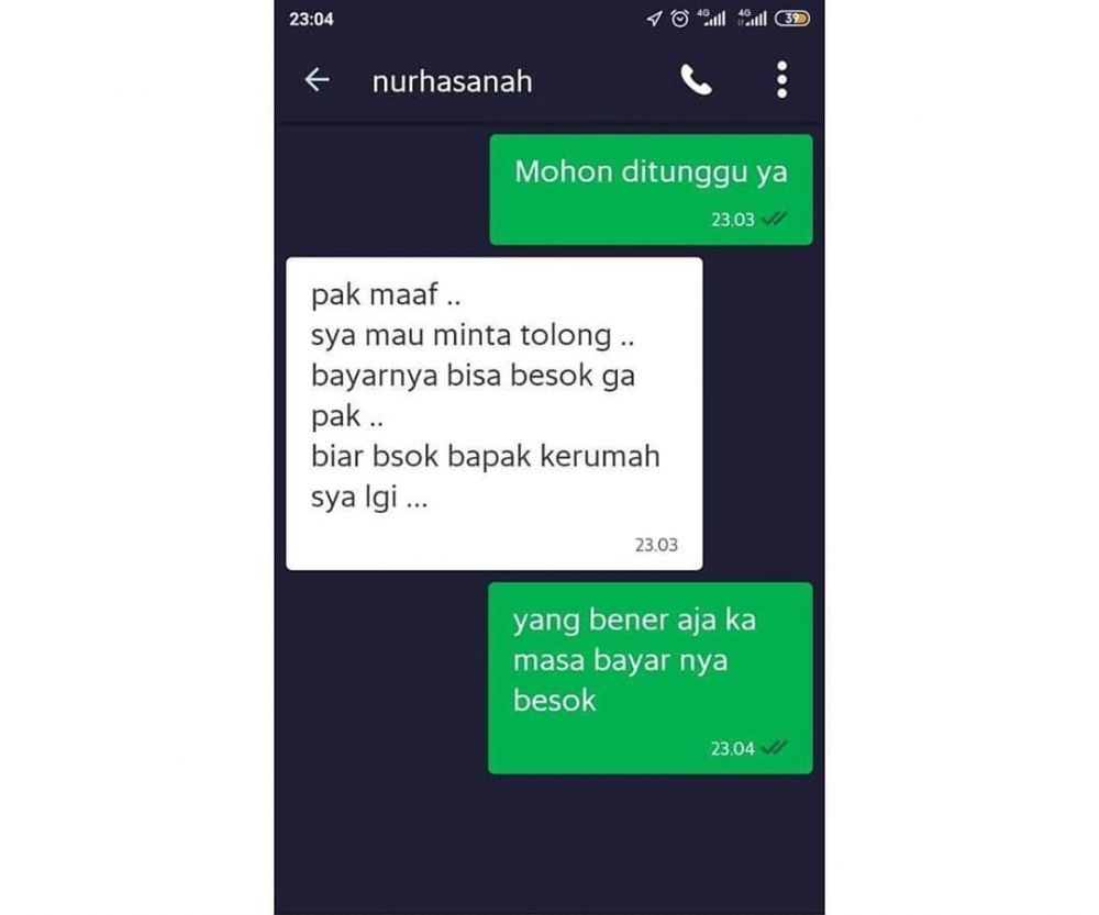 6 Chat lucu penumpang ojek online tawar tarif ini ngeselin