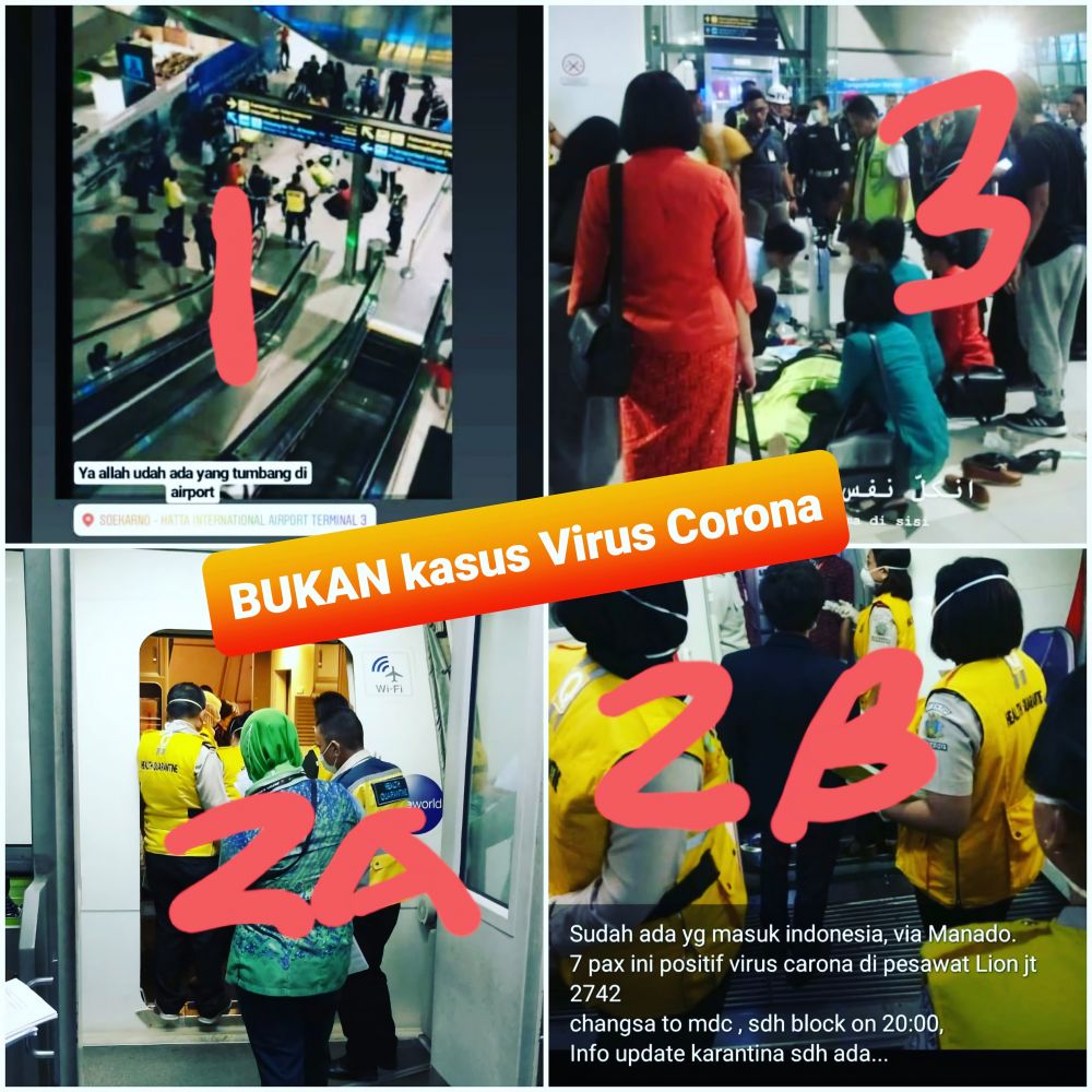 4 Foto kejadian virus Corona di Indonesia ini ternyata hoaks