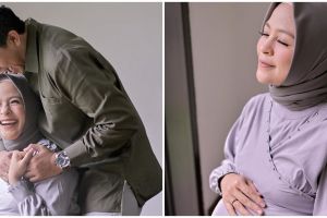 8 Gaya pemotretan maternity Tantri Kotak, penampilannya anggun