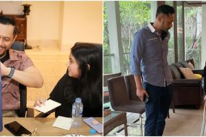 6 Potret Agus Yudhoyono dampingi Aira saat patah tulang, ajari jalan