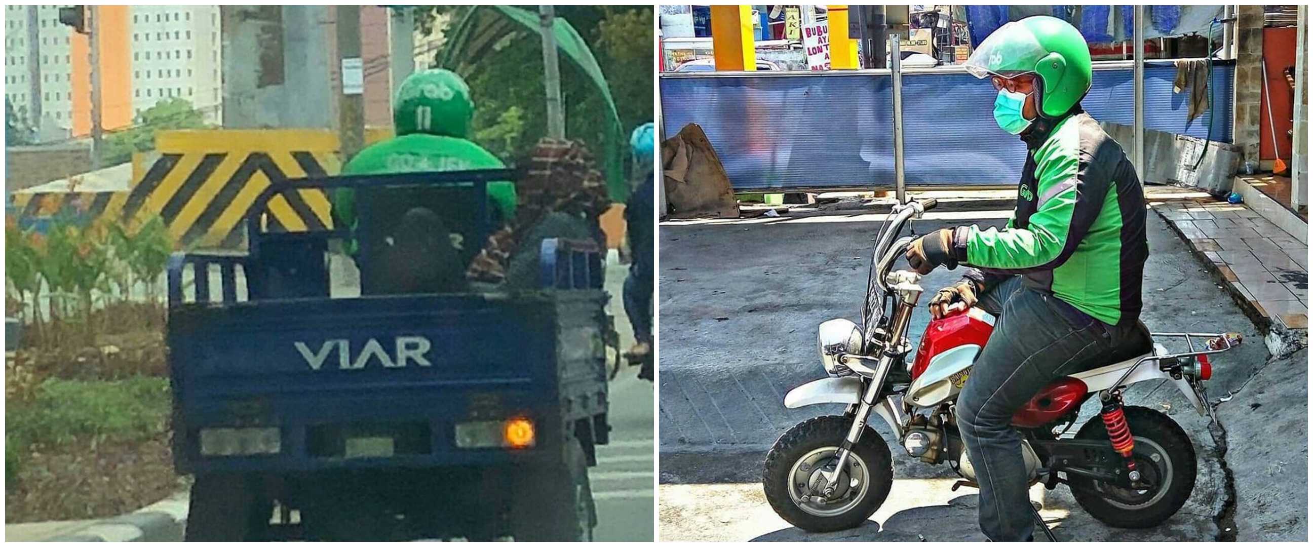 30 Motor unik driver ojek online ini bikin pelanggan bingung