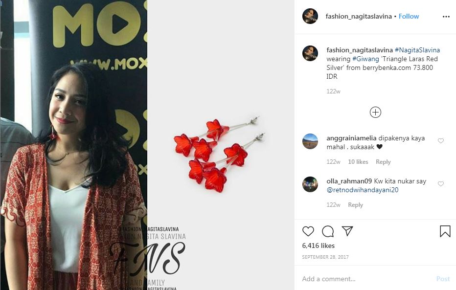 Terkenal tajir, ini 6 outfit Nagita Slavina di bawah Rp 100 ribu