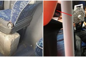 10 Benda nyeleneh di angkutan umum ini nggak terduga, bikin mikir