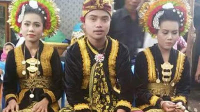 6 Kisah pernikahan unik seorang pria dengan 2 mempelai perempuan