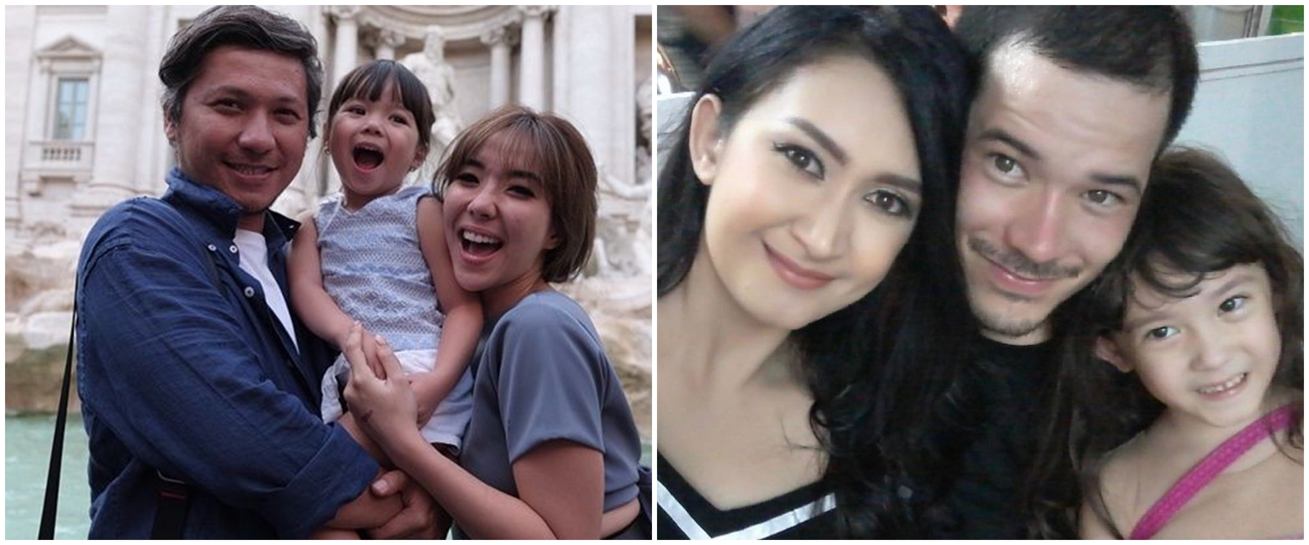 Sudah cerai, 8 pasangan seleb ini masih kompak liburan bareng