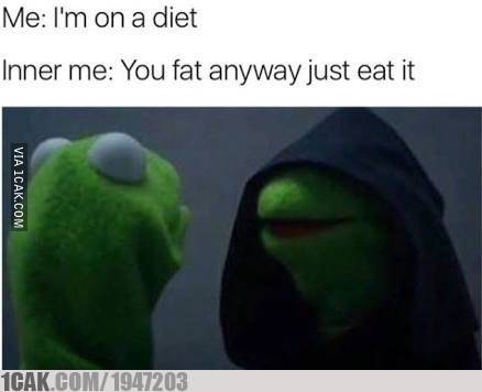 10 Meme lucu gagal diet ini kocaknya bikin tepuk jidat