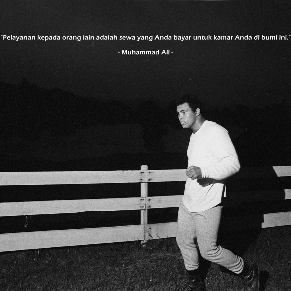 40 Kata-kata quote bijak Muhammad Ali, singkat dan inspiratif