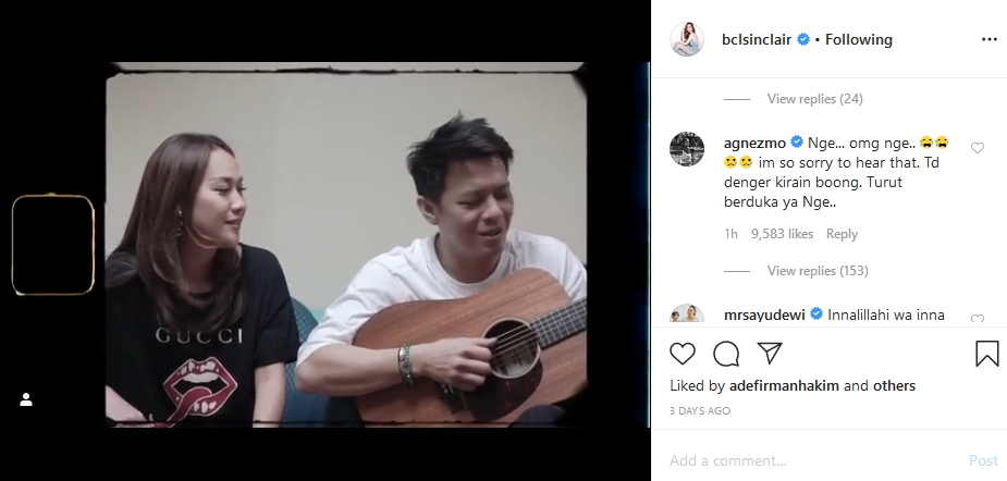 Dengar kabar Ashraf Sinclair meninggal, Agnez Mo sempat mengira hoax