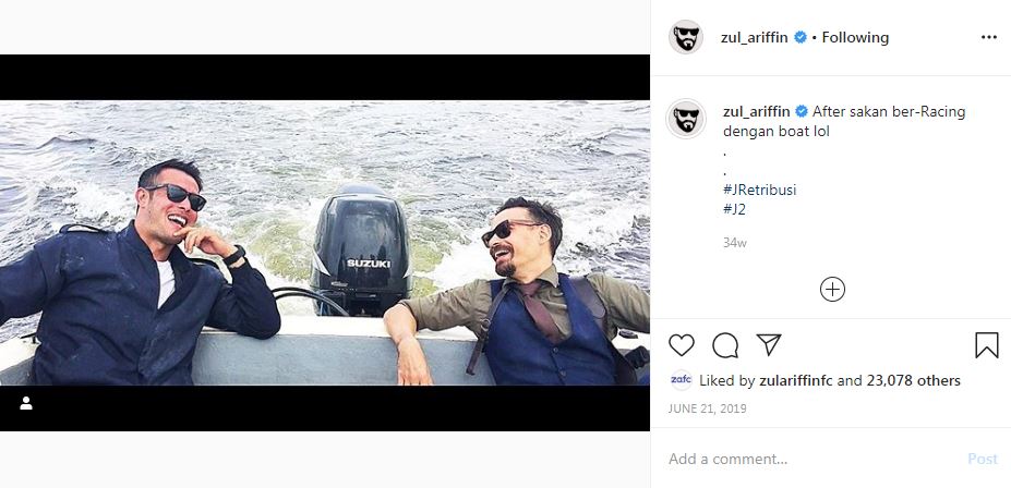 Pernah satu film, 7 seleb Malaysia berduka untuk Ashraf Sinclair