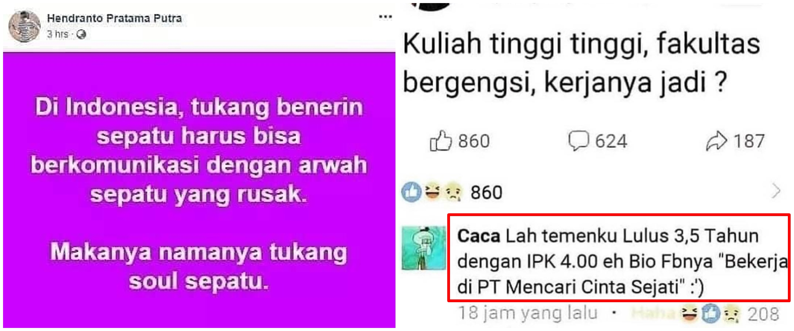 10 Status FB lucu pekerjaan di Indonesia ini bikin cekikikan