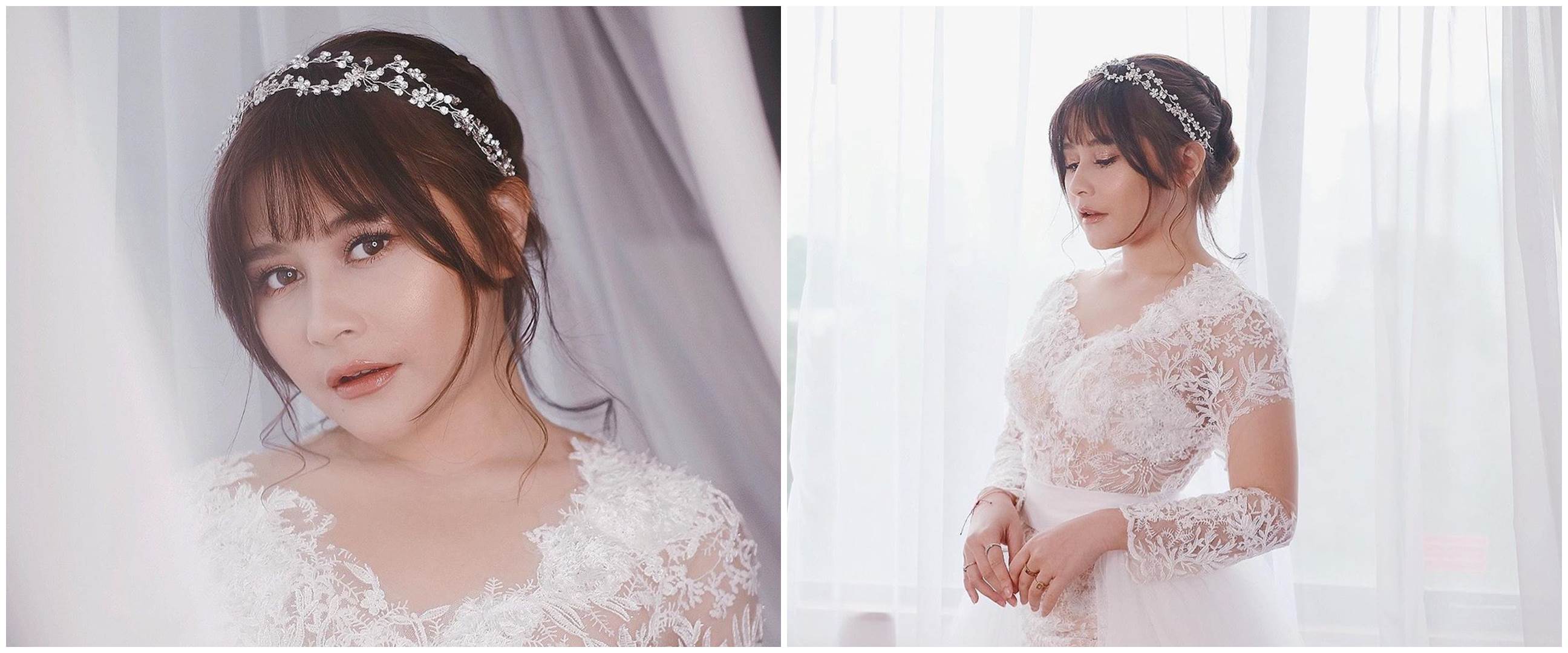 7 Potret Prilly Latuconsina pakai baju pengantin, tuai banyak pujian