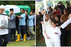 Isi pidato ayah Ashraf Sinclair di pemakaman ini bikin haru