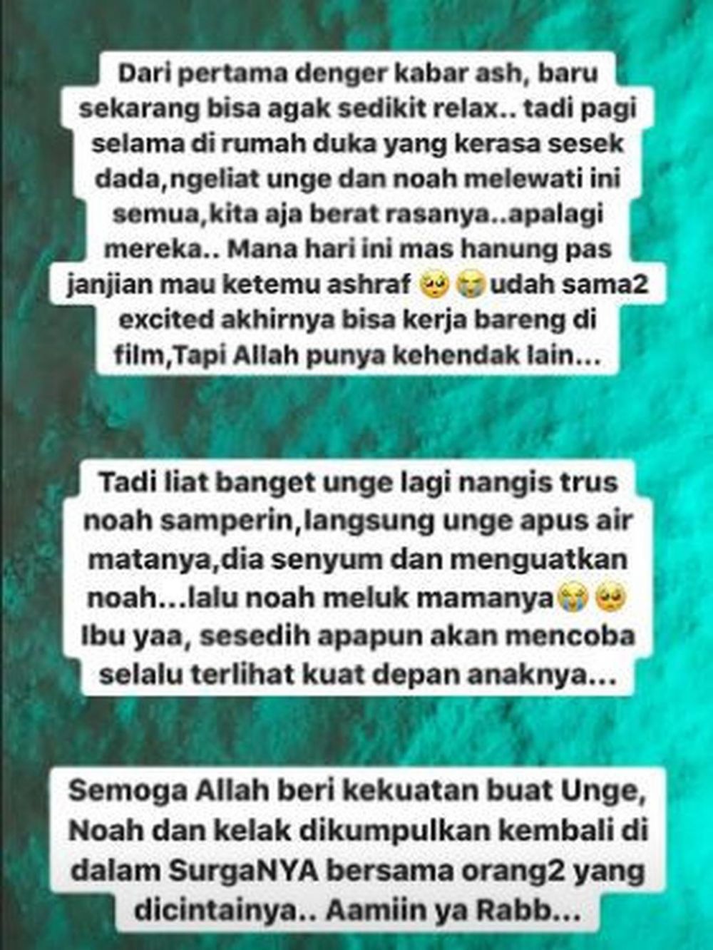 Momen haru BCL hapus air mata & tersenyum di depan sang putra