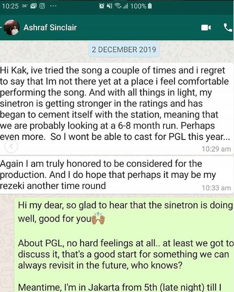 Unggah WA terakhir, sahabat ungkap Ashraf Sinclair sosok rendah hati