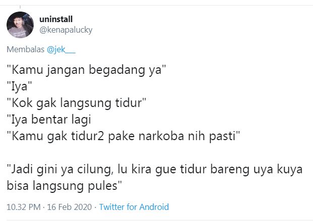 10 Chat pengingat tidur ini bikin ngakak dan gagal ngantuk