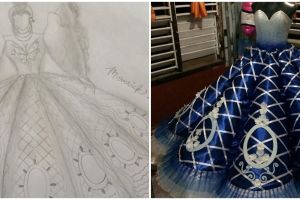 Pria ini bikin gaun prom night kakaknya, proses & hasilnya bikin kagum