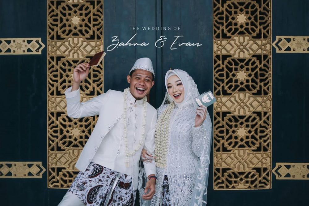 7 Momen manis pernikahan Evan Dimas dan Zahra Hakim, banjir pujian