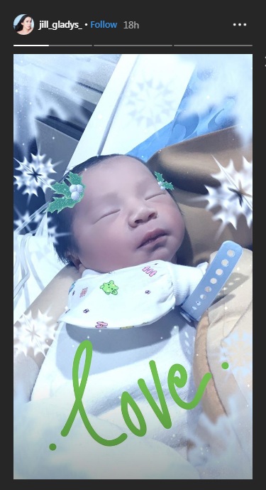 Jill Gladys melahirkan anak kedua, namanya curi perhatian