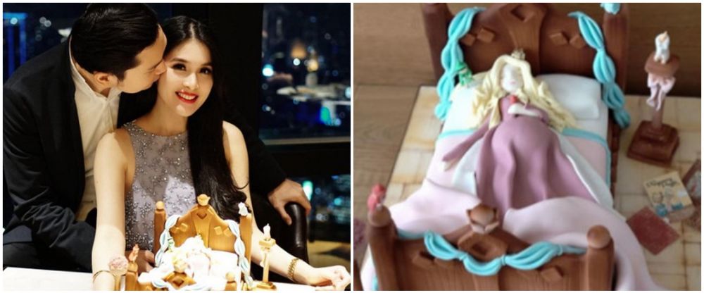 7 Seleb dapat kue ultah antimainstream dari pasangan, bentuknya unik