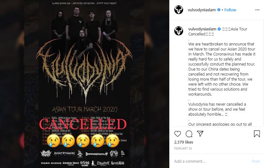 Imbas virus Corona, 6 konser ini batal digelar di Indonesia