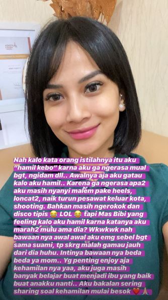 Hamil kebo, ini curhat Vanessa Angel mengandung anak pertama