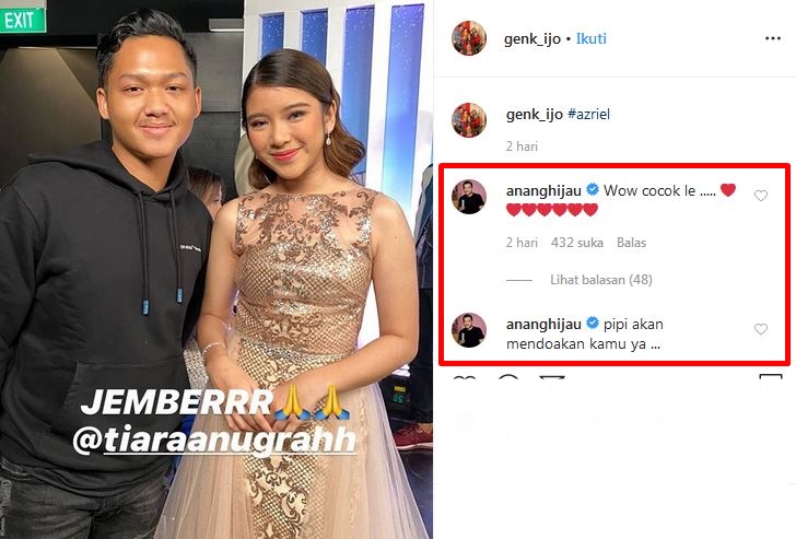 Dinner bareng keluarga Anang Hermansyah, Tiara Idol jadi sorotan