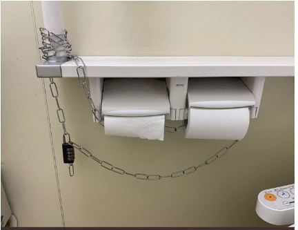 Virus Corona merebak, viral foto tisu toilet umum digembok pengelola