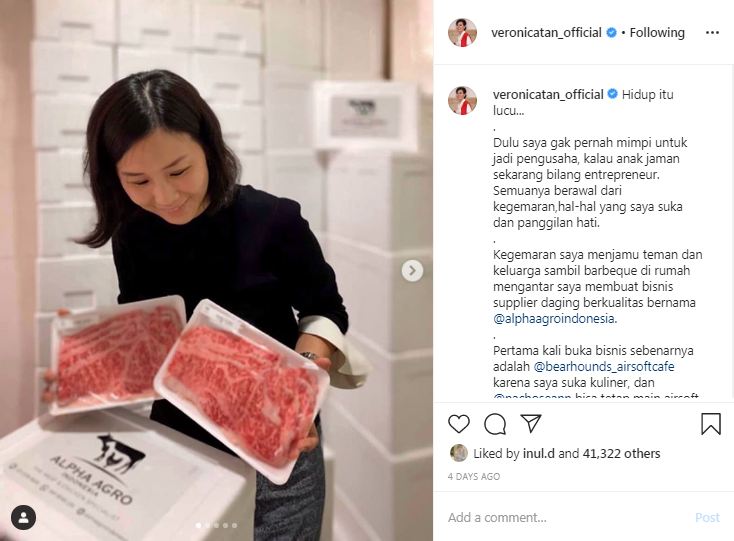 Cerita Veronica Tan mantan istri Ahok yang kini bisnis daging