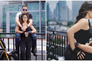 7 Pemotretan Ari Wibowo dan istri bertema sporty, romantis abis