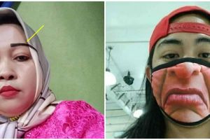 Kamuflase di 10 foto selfie ini bikin lihat dua kali