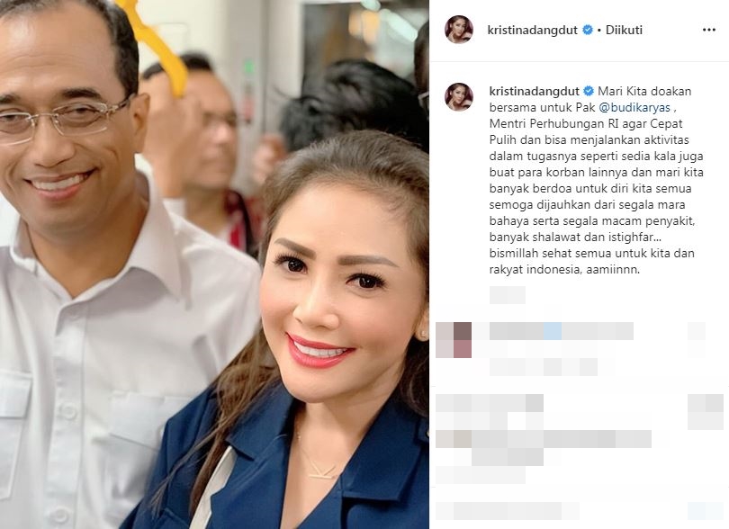 Positif Corona, ini dukungan publik figur untuk Budi Karya Sumadi