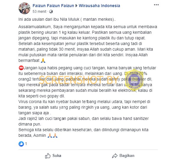 Sempat viral, 9 cara penanganan virus corona ini ternyata hoaks