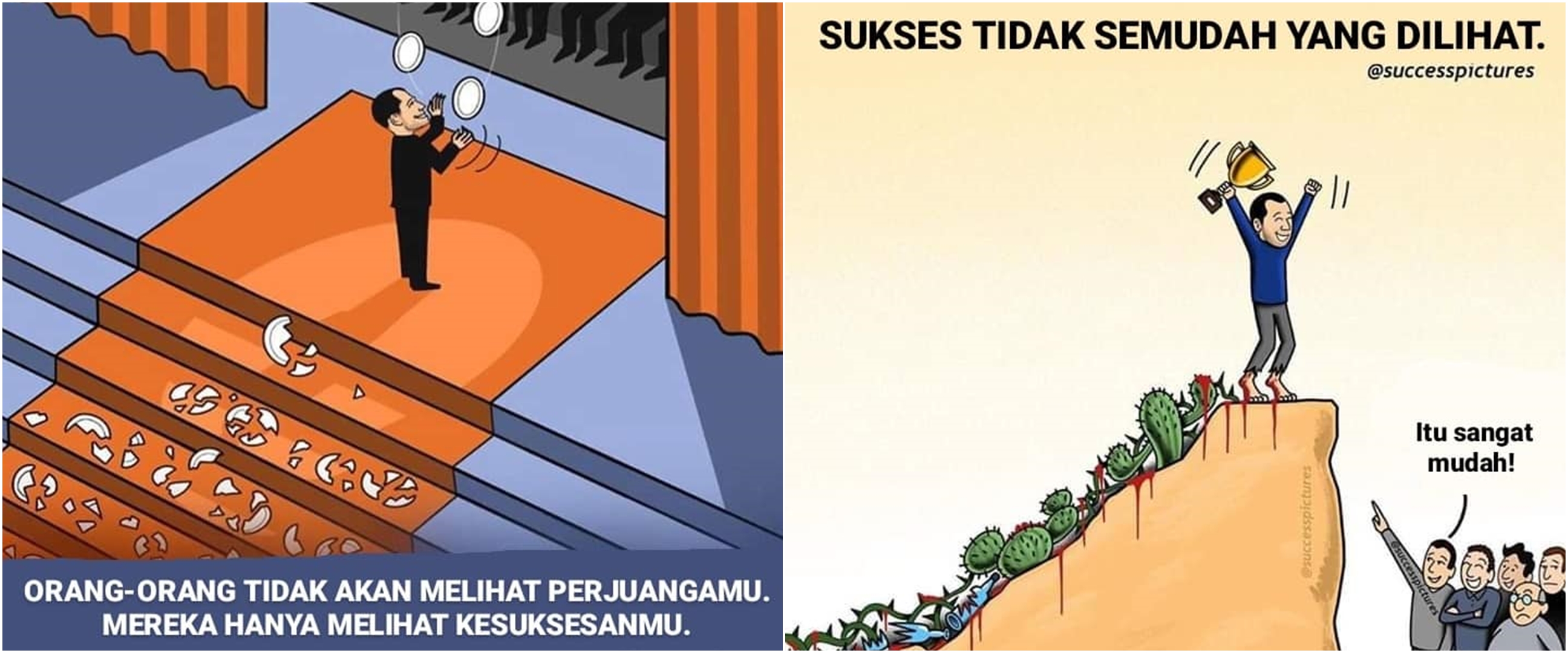 10 Gambar ini bakal membuatmu menghargai perjuangan menuju sukses