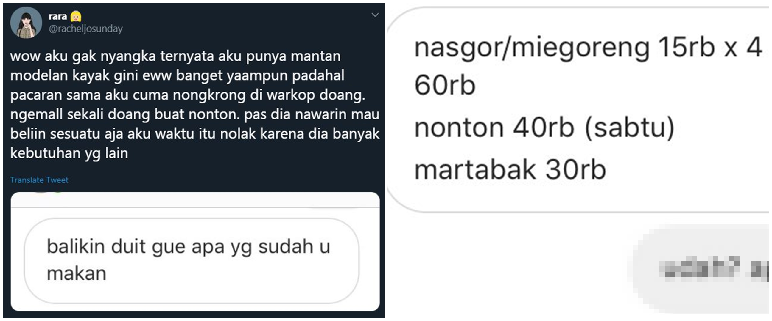 Mantan minta kembalikan uang kencan, aksi cewek ini tak terduga